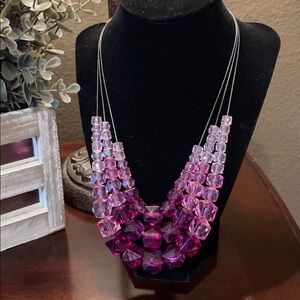 Pink Ombré Bauble Necklace